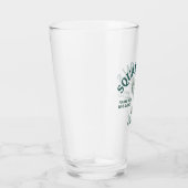 Grappig Retro Cocktailparty-ontwerp Glas (Rechts)