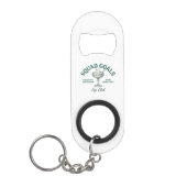 Grappig Retro Cocktailparty Ontwerp Mini Flessenopener (Voorkant)