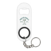 Grappig Retro Cocktailparty Ontwerp Mini Flessenopener (Achterkant)