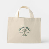 Grappig Retro Cocktailparty Ontwerp Mini Tote Bag (Achterkant)