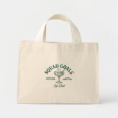 Grappig Retro Cocktailparty Ontwerp Mini Tote Bag (Voorkant)