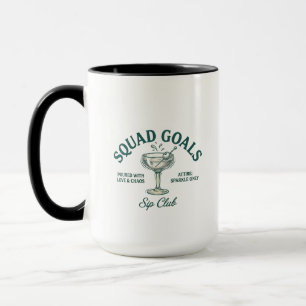Grappig Retro Cocktailparty Ontwerp Mok