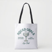 Grappig Retro Cocktailparty-ontwerp Tote Bag (Voorkant)