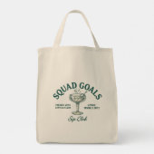Grappig Retro Cocktailparty-ontwerp Tote Bag (Achterkant)
