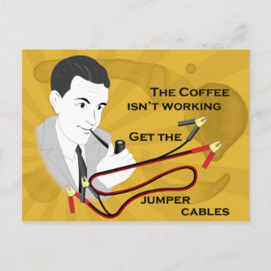 Grappig Retro Dad Koffie Briefkaart
