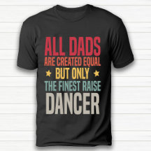 Grappig retro danser papa zwart