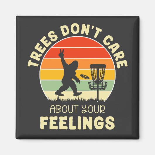 Grappig Retro Disc Golf ontwerp | Frisbee-liefhebb Magneet (Voorkant)