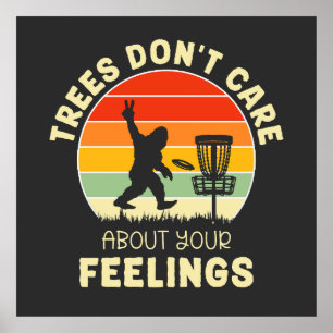 Grappig Retro Disc Golf ontwerp   Frisbee-liefhebb Poster