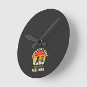 Grappig Retro Disc Golf ontwerp | Frisbee-liefhebb Ronde Klok (Hoek)