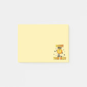 Grappig Retro Donut motivatie Quote Post-it® Notes (Voorkant)