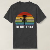 Grappig Retro Frisbee Golf Disc Sport T-shirt (Design voorkant)