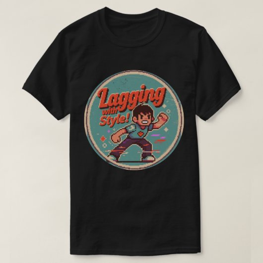 Grappig Retro Game Design – Met Stijl Traag! T-shirt (Design voorkant)