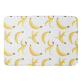 Grappig Retro Geel Banaan Patroon Feest Bewerkbaar Badmat (Voorkant)