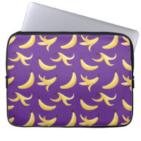 Grappig Retro Geel Banaan Patroon Feest Bewerkbaar