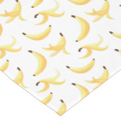 Grappig Retro Geel Banaan Patroon Feest Bewerkbaar Medium Tafelloper (Hoek)