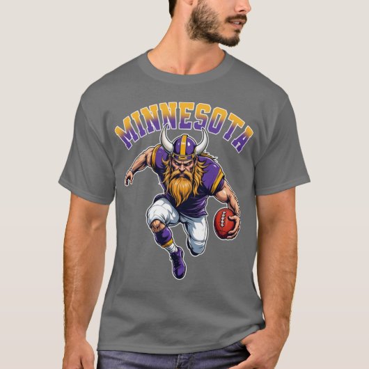 Grappig Retro Graphic Minnesota achternaam GameDay T-shirt (Voorkant)