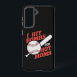 Grappig retro honkbal ik hit bommen voor hete moed samsung galaxy hoesje<br><div class="desc">Grappig retro honkbal ik hit bommen voor hete moeders</div>