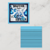 Grappig Retro Kerstmis Notitiekaartje (Voorkant / Achterkant)
