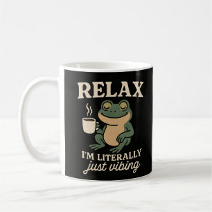 Grappig Retro Kikker Trillende Aesthetic Meme T-Sh Koffiemok