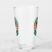 Grappig retro kip kont grap ontwerp glas (Rechts)