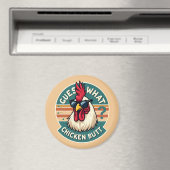 Grappig retro kip kont grap ontwerp magneet (Insitu (Vaatwasser))