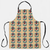 Grappig retro kip kont grap ontwerp schort (Voorkant)