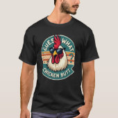Grappig retro kip kont grap ontwerp t-shirt (Voorkant)