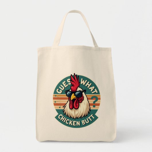 Grappig retro kip kont grap ontwerp tote bag (Voorkant)