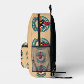 Grappig Retro Kippenkont Grappen Design Bedrukte Rugzak (Rechts)