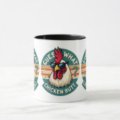 Grappig Retro Kippenkont Grappenontwerp Mok (Midden)
