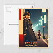 Grappig Retro Koude Oorlog Sovjet-USSR KGB Humor Briefkaart (Voorkant / Achterkant)