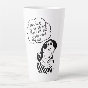 Grappig Retro Leading Club Book Latte Mok