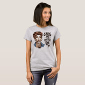 Grappig Retro Meisjes T-Shirt – Sassy & Geestige V (Voorkant volledig)