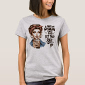 Grappig Retro Meisjes T-Shirt – Sassy & Geestige V (Voorkant)