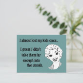 Grappig Retro Mom Briefkaart (Staand voorkant)