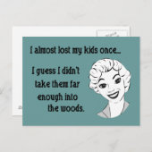 Grappig Retro Mom Briefkaart (Voorkant / Achterkant)