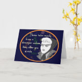 Grappig Retro Mom Briefkaart (Gele Bloem)