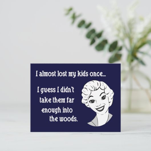 Grappig Retro Mom Briefkaart (Staand voorkant)