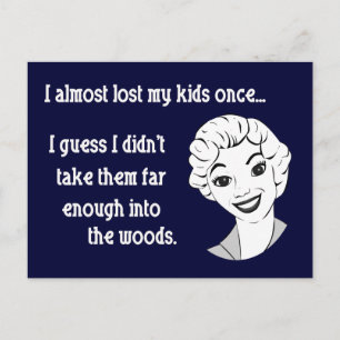 Grappig Retro Mom Briefkaart