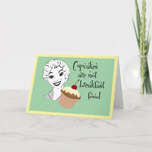 Grappig Retro Mom Gezegde Wenskaart Kaart (Voorkant)