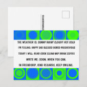 GRAPPIG RETRO MULTIPLE CHOICE BRIEFKAART (Voorkant / Achterkant)