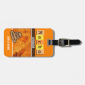 Grappig Retro Nacho Bagagelabel (Voorkant horizontaal)