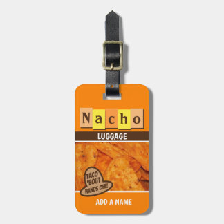 Grappig Retro Nacho Bagagelabel