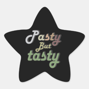 Grappig  Retro Pasty Blonde Ster Sticker