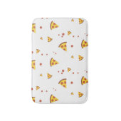 Grappig Retro Pepperoni Pizza Minimalistisch Patro Badmat (Voorkant Verticaal)