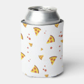 Grappig Retro Pepperoni Pizza Minimalistisch Patro Blikjeskoeler (Blikje Voorkant)