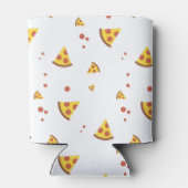 Grappig Retro Pepperoni Pizza Minimalistisch Patro Blikjeskoeler (Achterkant)