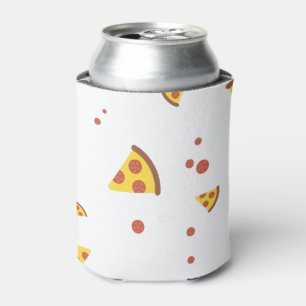 Grappig Retro Pepperoni Pizza Minimalistisch Patro Blikjeskoeler