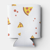 Grappig Retro Pepperoni Pizza Minimalistisch Patro Blikjeskoeler (Achterkant)