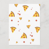 Grappig Retro Pepperoni Pizza Minimalistisch Patro Briefkaart (Voorkant)